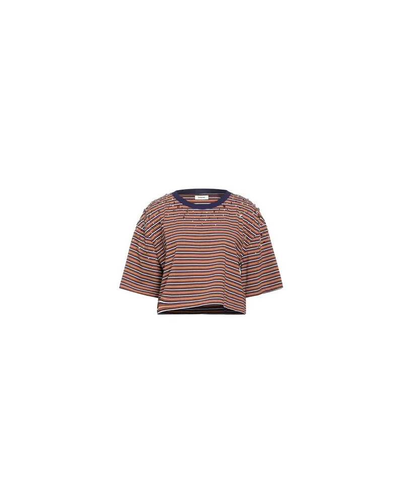 Sandro TOPS - T-shirtsauf YOOX.COM Braun