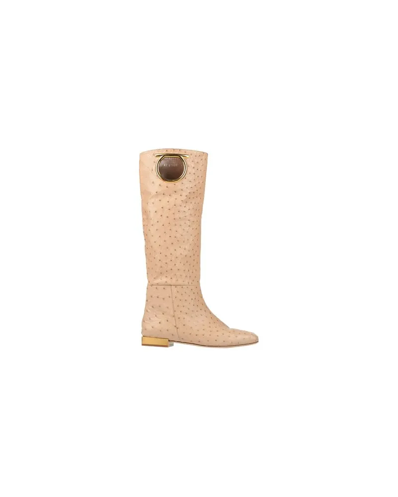 Ferragamo SCHUHE - Stiefelauf YOOX.COM Beige
