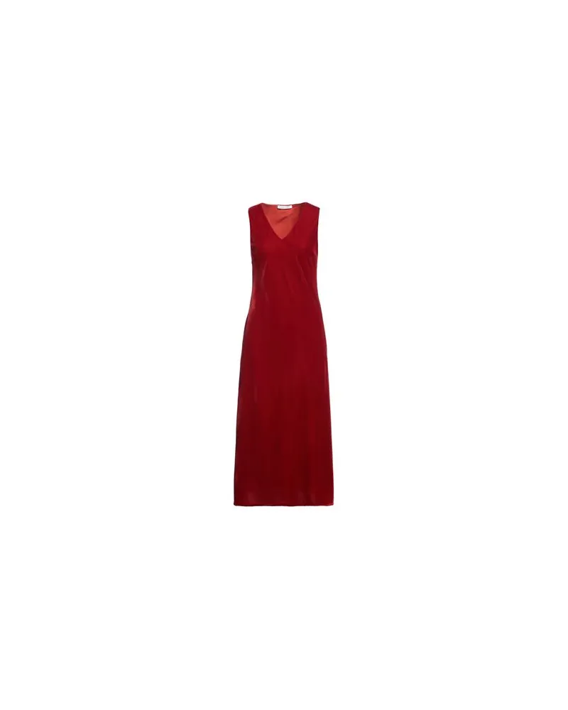 Caractère KLEIDER - Maxi-Kleiderauf YOOX.COM Ziegelrot