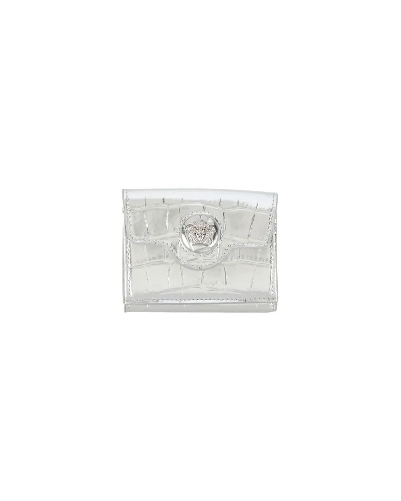 Versace Kleinlederwaren - Brieftaschenauf YOOX.COM Silber