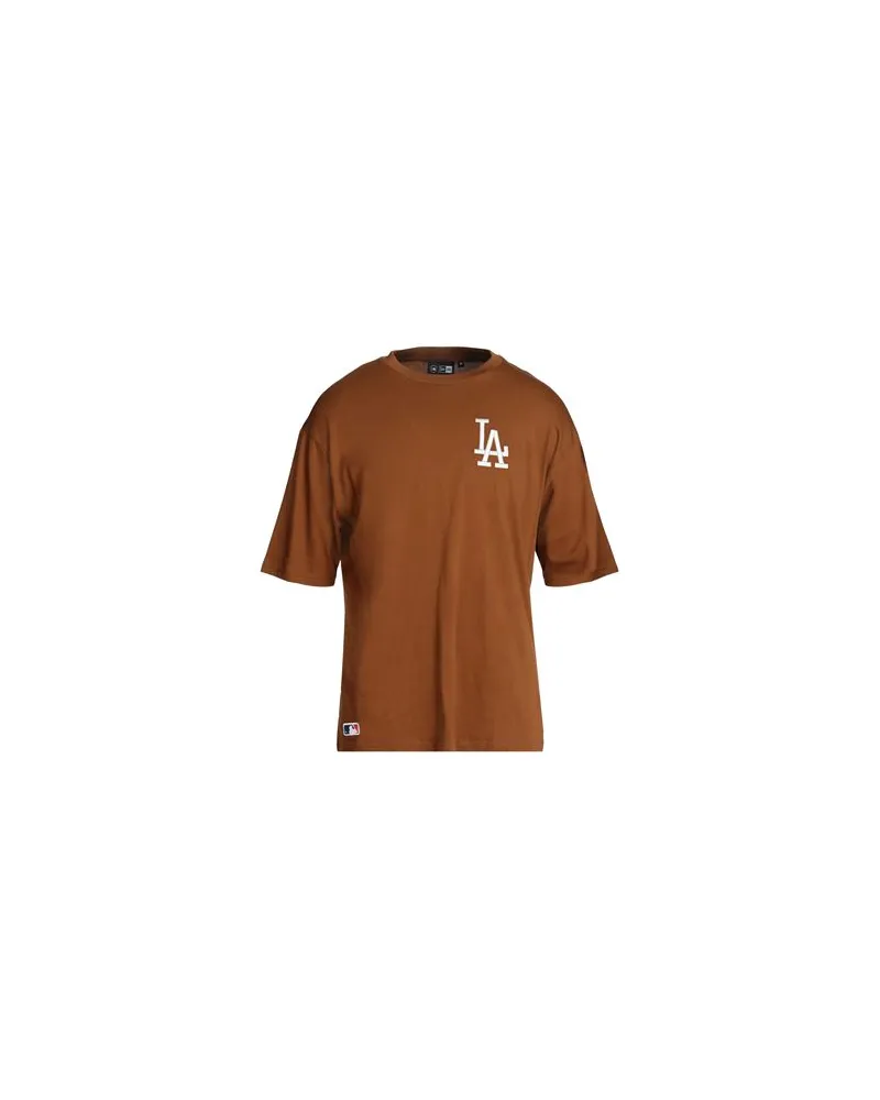 New Era LEAGUE ESSNTLS LC OS TEE LOSDOD  TPNSTN  - LEAGUE ESSNTLS LC OS TEE LOSDOD  TPNSTN - TOPS - T-shirtsauf YOOX.COM Braun