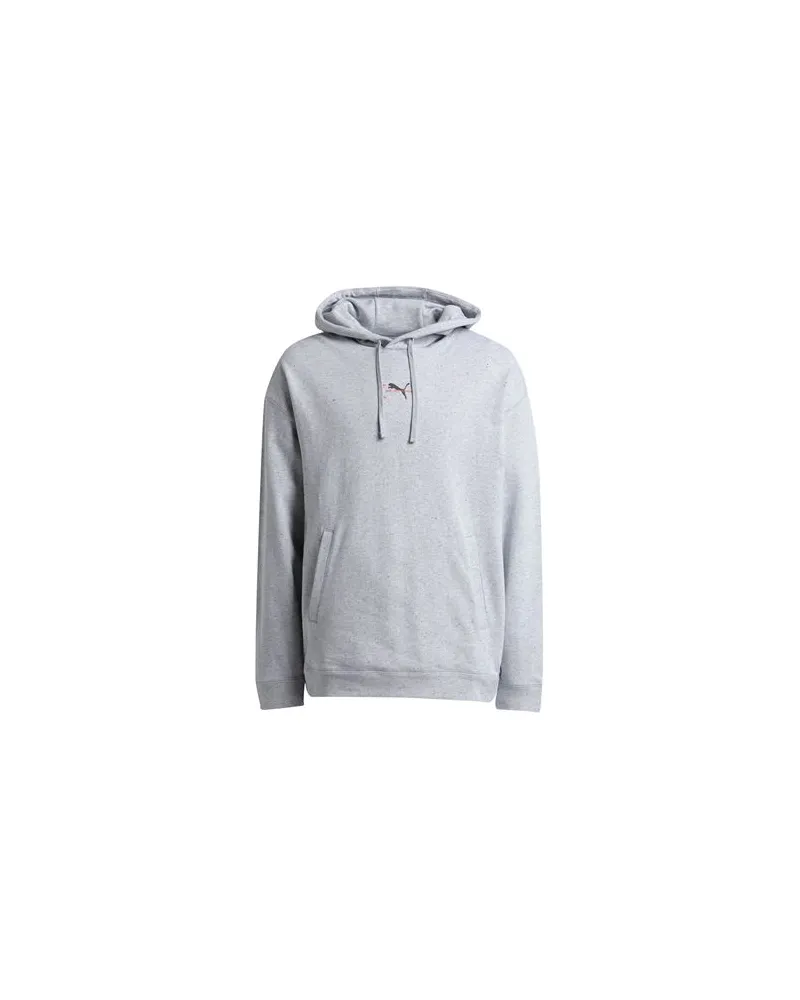 Puma RE:Collection Graphic Hoodie TR  - TOPS - Sweatshirtsauf YOOX.COM Grau