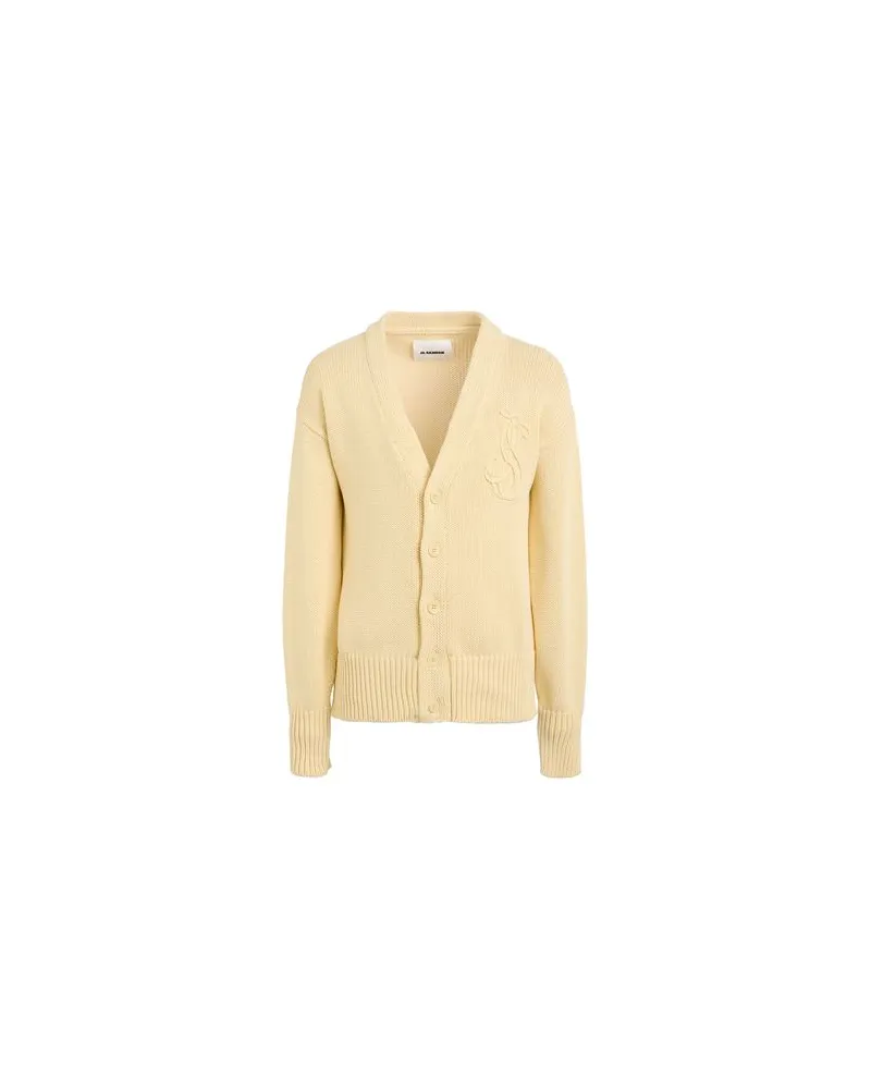 Jil Sander STRICKWAREN - Strickjackenauf YOOX.COM Pastellgelb