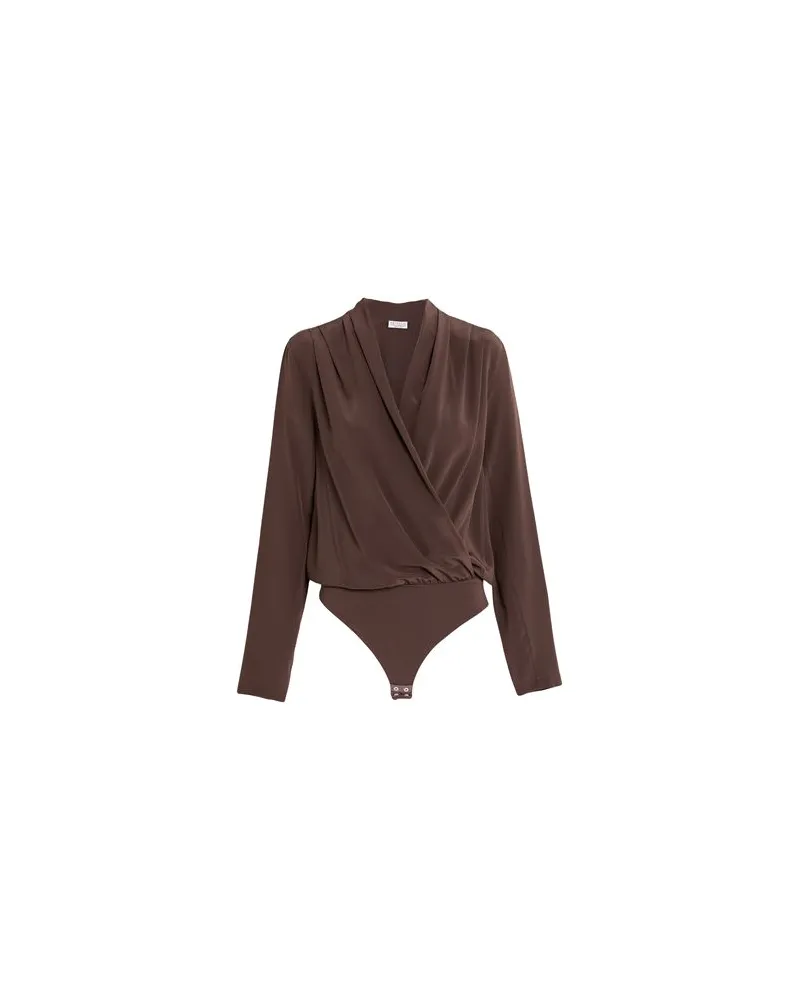 Brunello Cucinelli TOPS - Bodysuitsauf YOOX.COM Braun