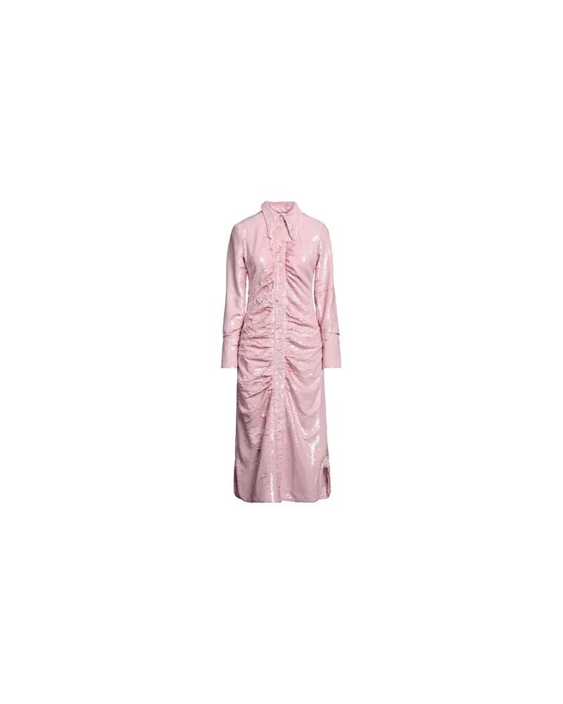 Ganni KLEIDER - Midi-Kleiderauf YOOX.COM Rosa