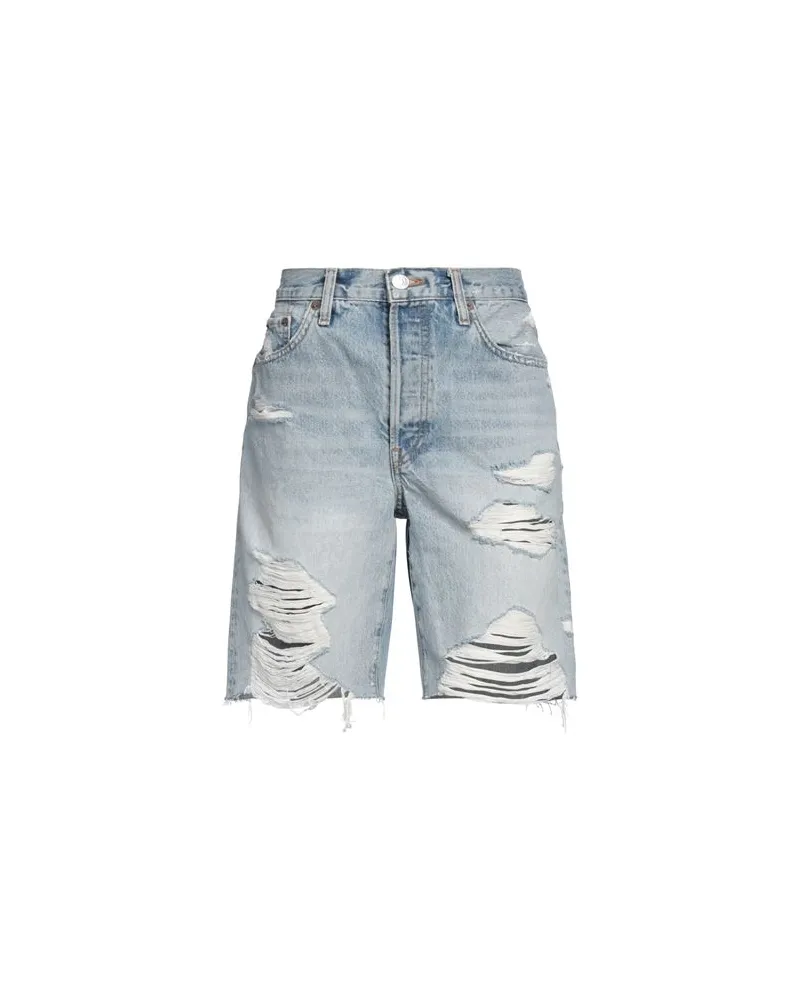RE/DONE HOSEN & RÖCKE - Jeansshortsauf YOOX.COM Blau