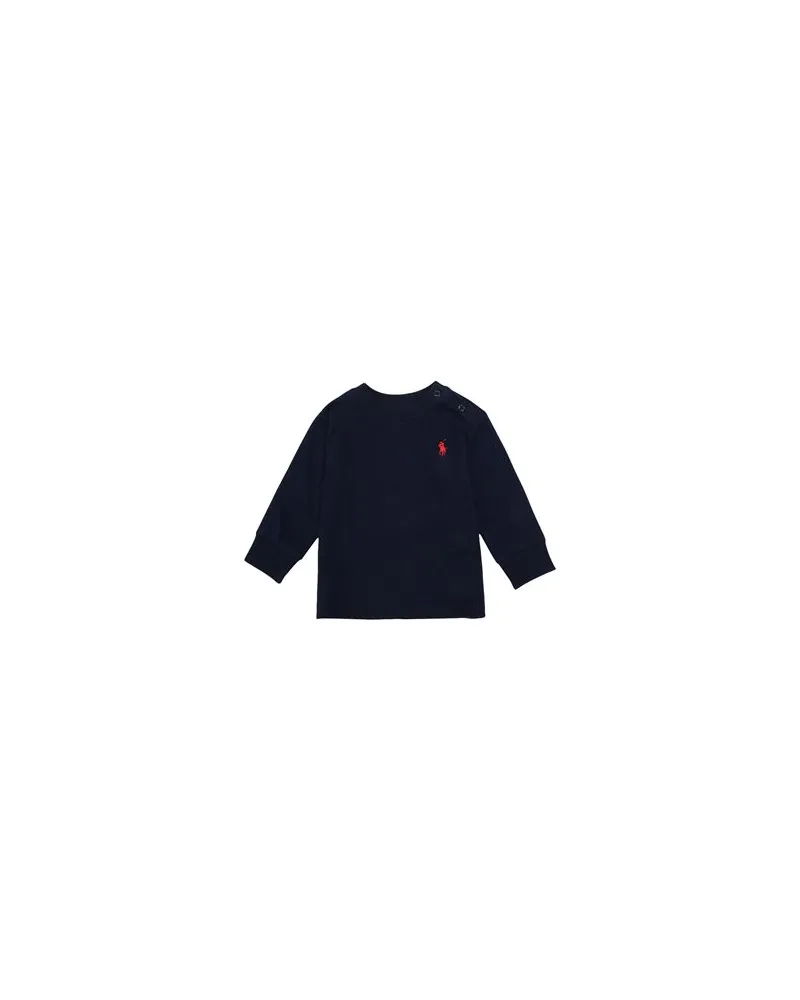 Ralph Lauren Long Sleeve Cotton Jersey T-Shirt - TOPS - T-shirtsauf YOOX.COM Nachtblau