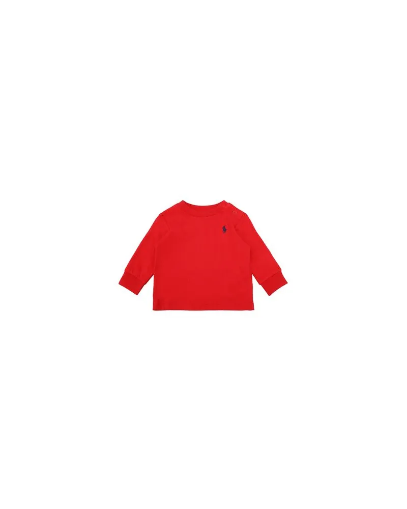 Ralph Lauren Long Sleeve Cotton Jersey T-Shirt - TOPS - T-shirtsauf YOOX.COM Rot