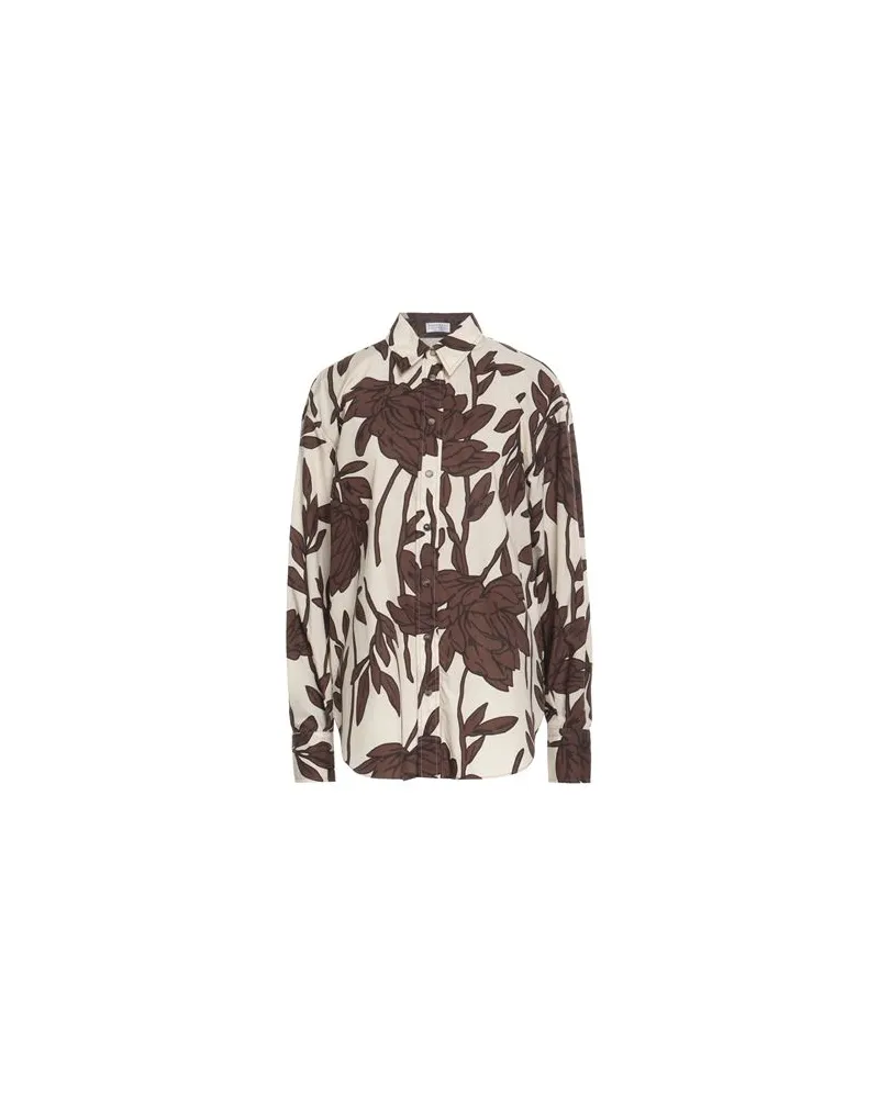 Brunello Cucinelli TOPS - Hemdenauf YOOX.COM Dunkelbraun