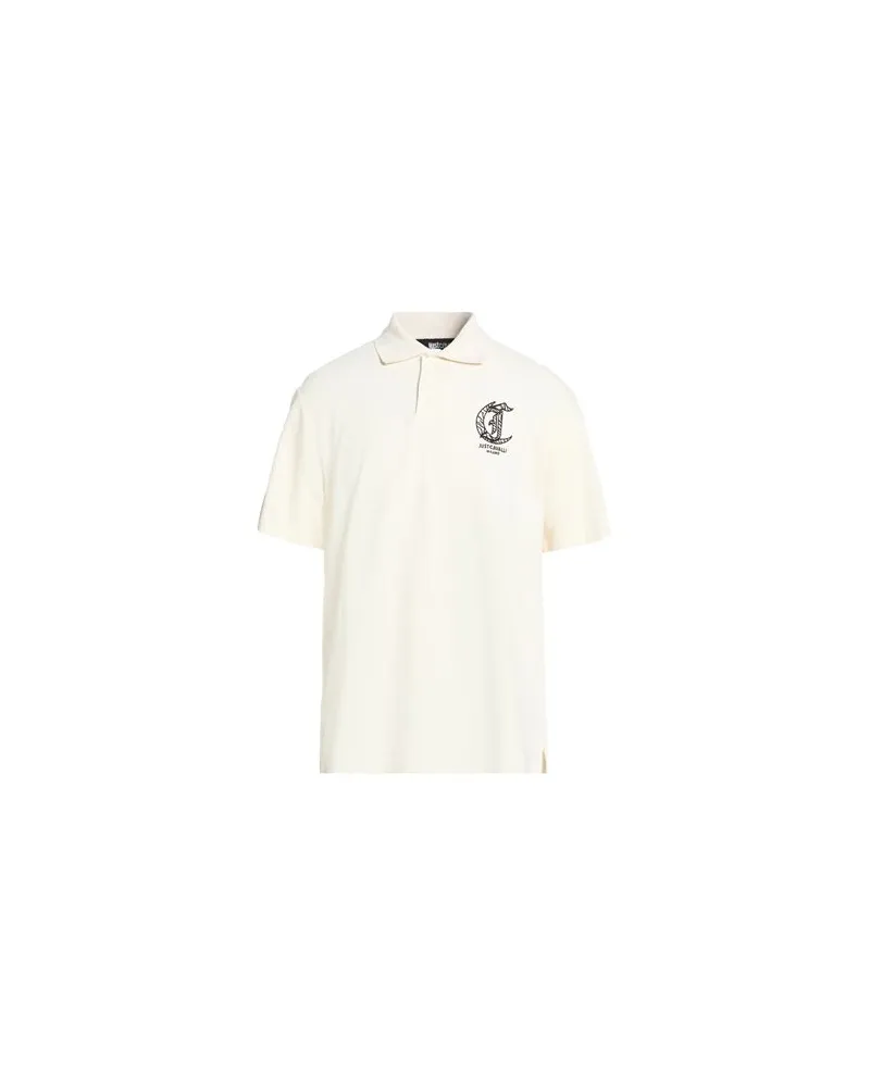 Just Cavalli TOPS - Poloshirtsauf YOOX.COM Cremeweiß