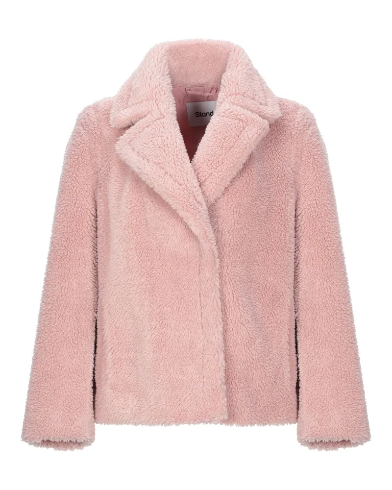 STAND Shearling- & Kunstfell Rosa