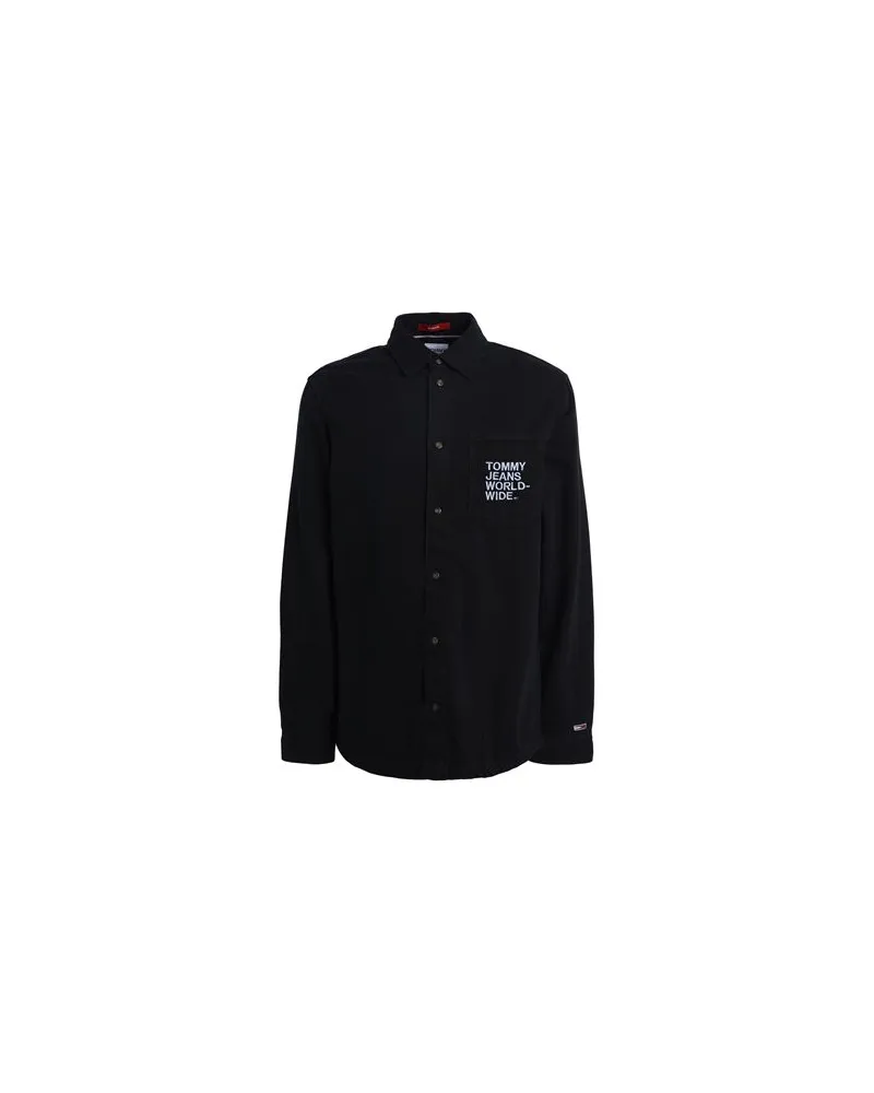 Tommy Hilfiger TOPS - Jeanshemdenauf YOOX.COM Schwarz