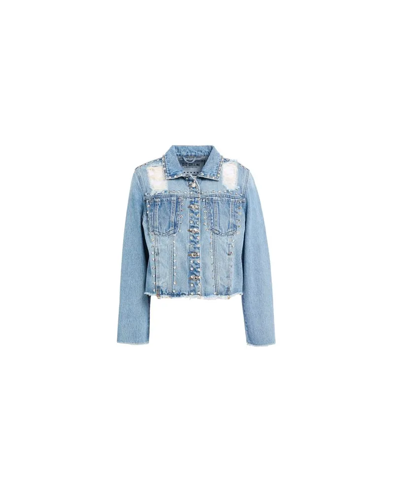 Gio Cellini Milano JACKEN & MÄNTEL - Jeansjacken/Mäntelauf YOOX.COM Blau