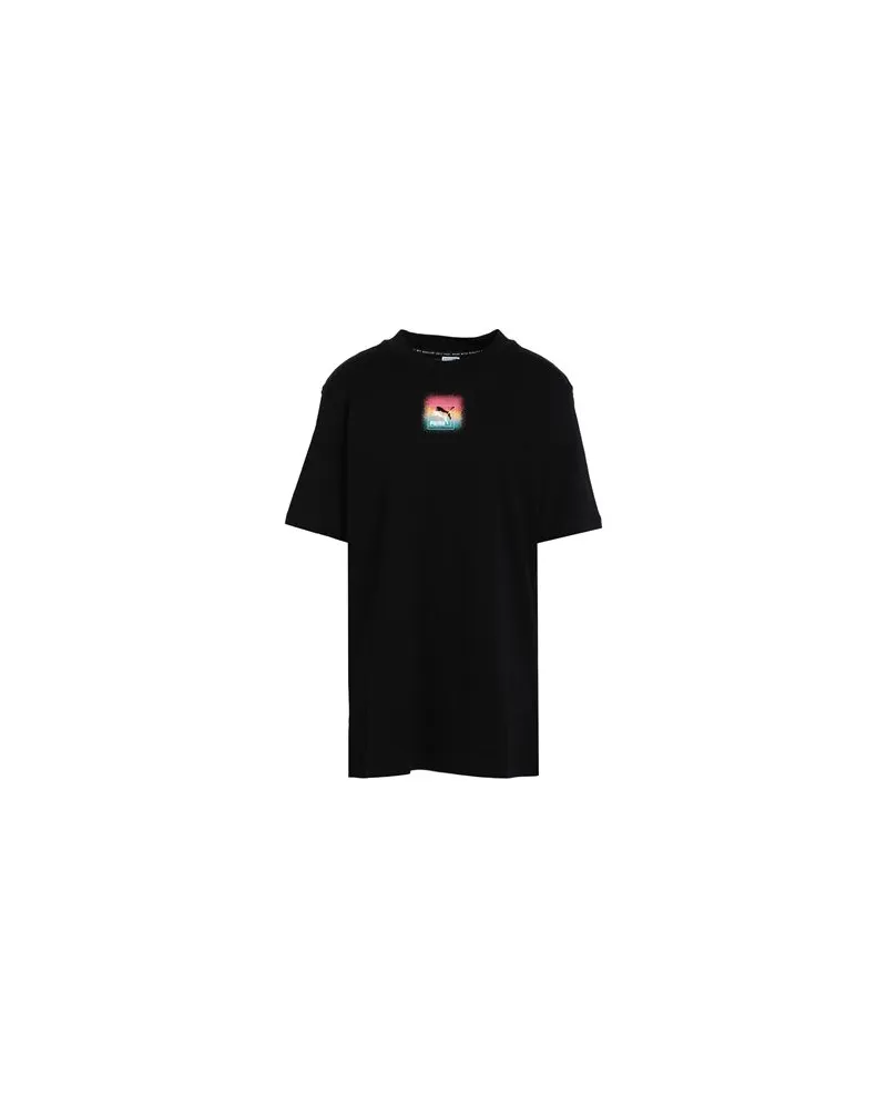 Puma Brand Love Relaxed Tee  - Brand Love Relaxed Tee - TOPS - T-shirtsauf YOOX.COM Schwarz