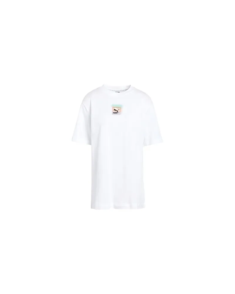 Puma Brand Love Relaxed Tee  - Brand Love Relaxed Tee - TOPS - T-shirtsauf YOOX.COM Weiß