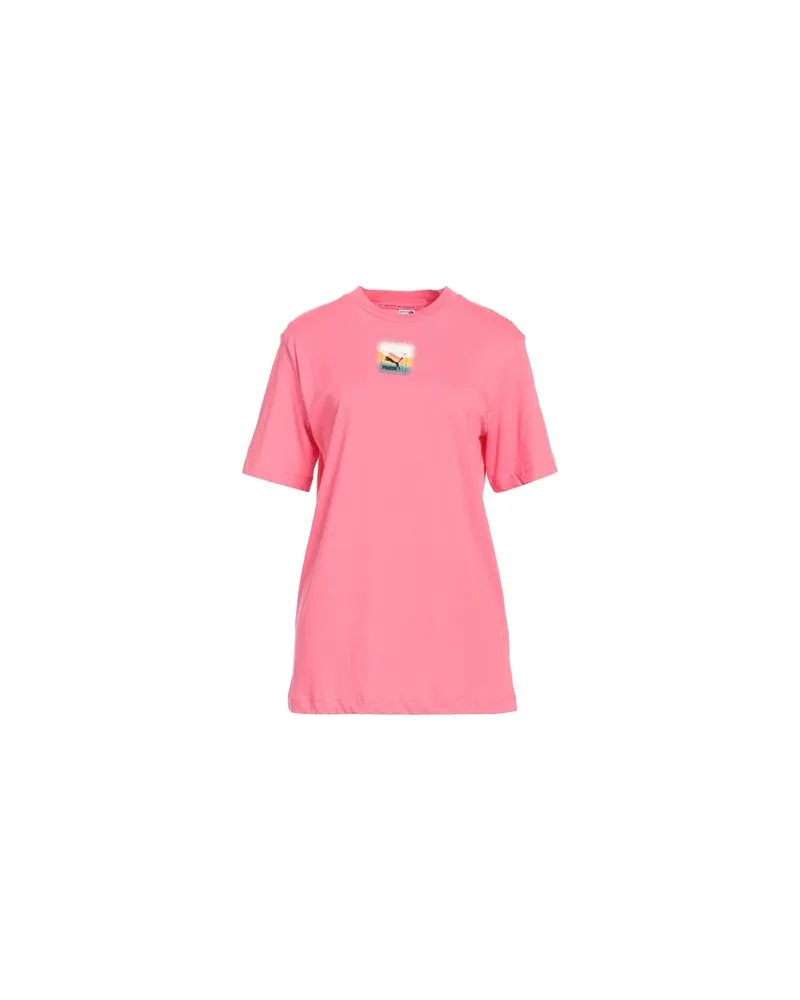 Puma Brand Love Relaxed Tee  - Brand Love Relaxed Tee - TOPS - T-shirtsauf YOOX.COM Rosa