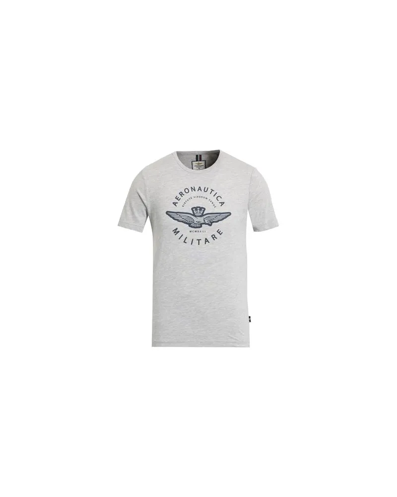 Aeronautica Militare TOPS - T-shirtsauf YOOX.COM Hellgrau