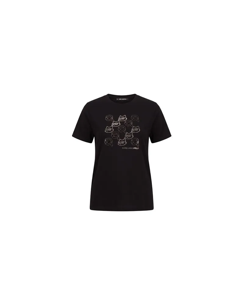 Karl Lagerfeld TOPS - T-shirtsauf YOOX.COM Schwarz