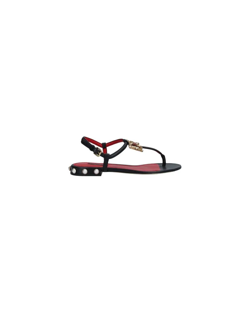 Dolce & Gabbana SCHUHE - Zehentrennerauf YOOX.COM Schwarz