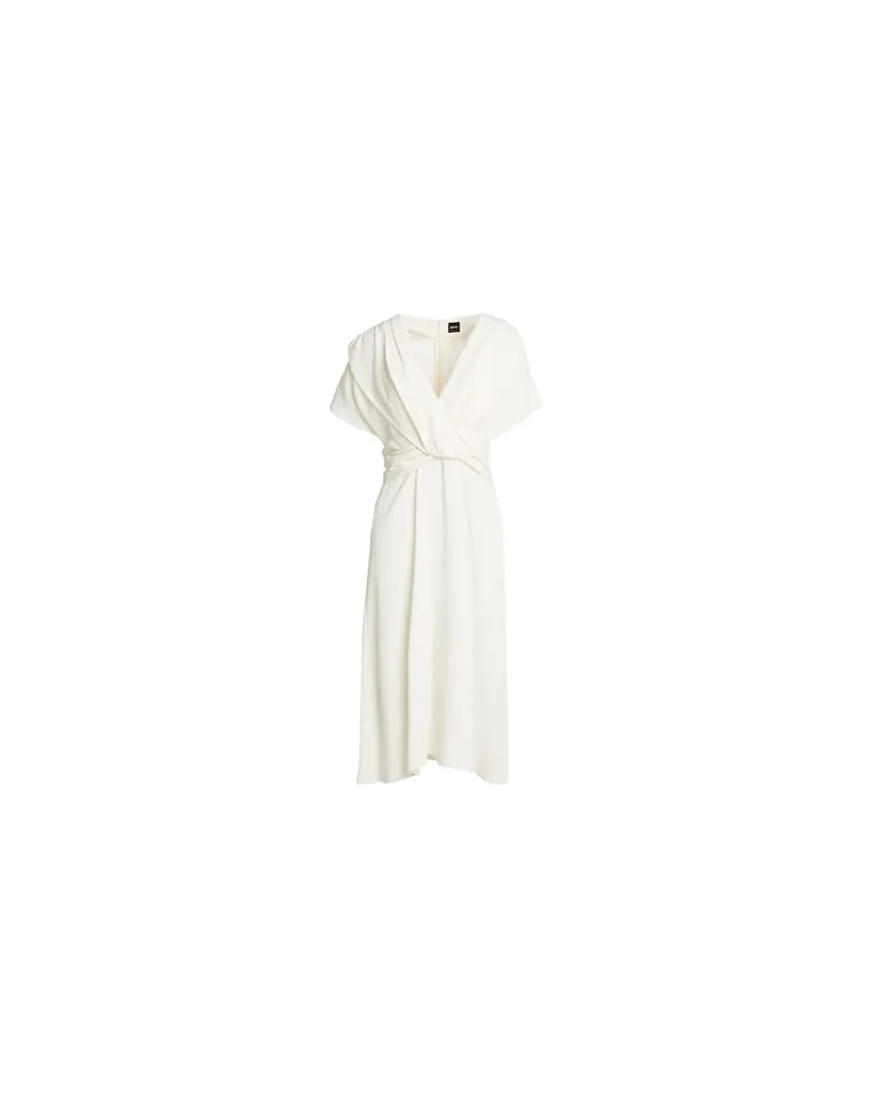 HUGO BOSS KLEIDER - Midi-Kleiderauf YOOX.COM Cremeweiß