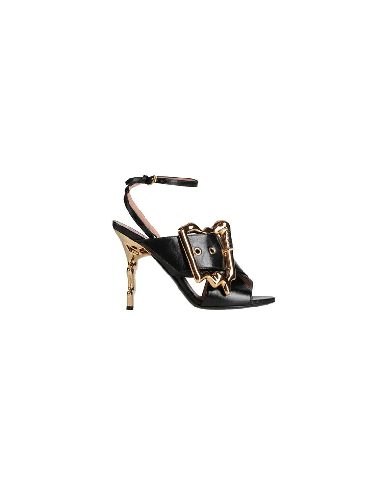 Moschino SCHUHE - Sandalenauf YOOX.COM Schwarz