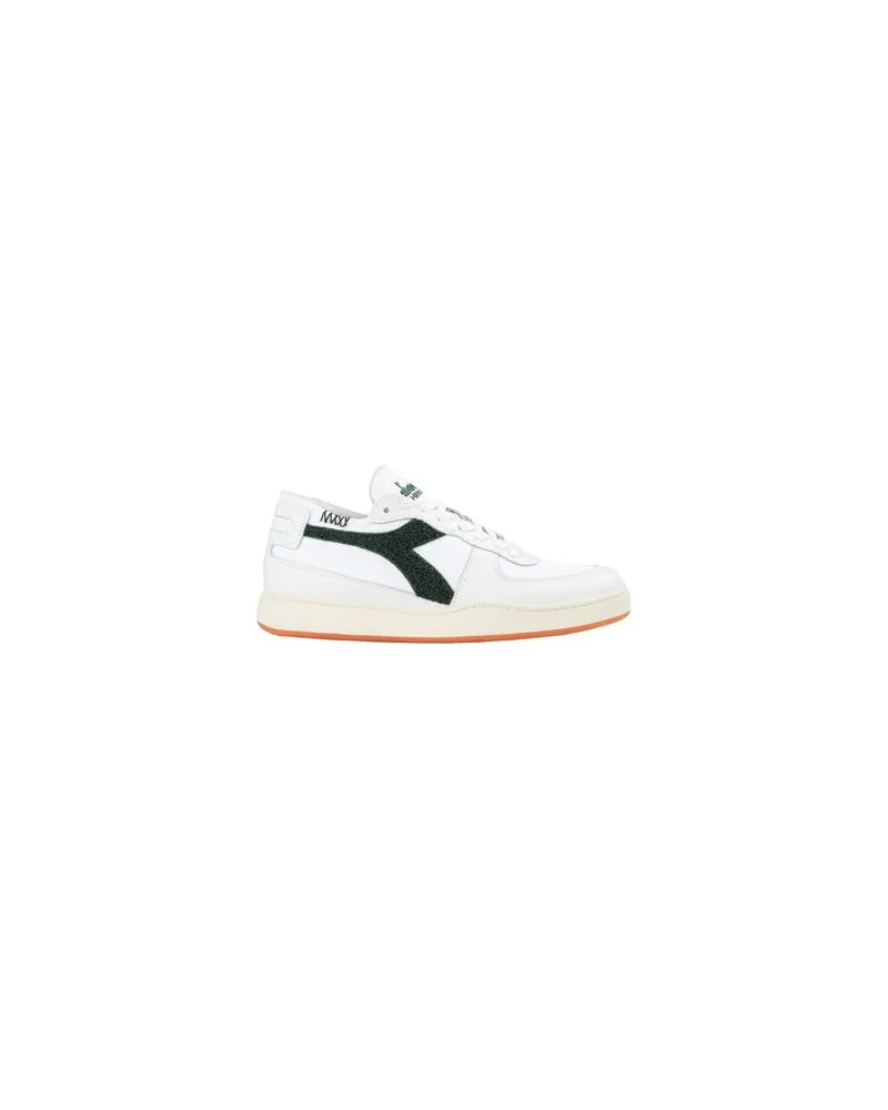 Diadora MI BASKET ROW CUT TERRY   - MI BASKET ROW CUT TERRY - SCHUHE - Sneakersauf YOOX.COM Weiß