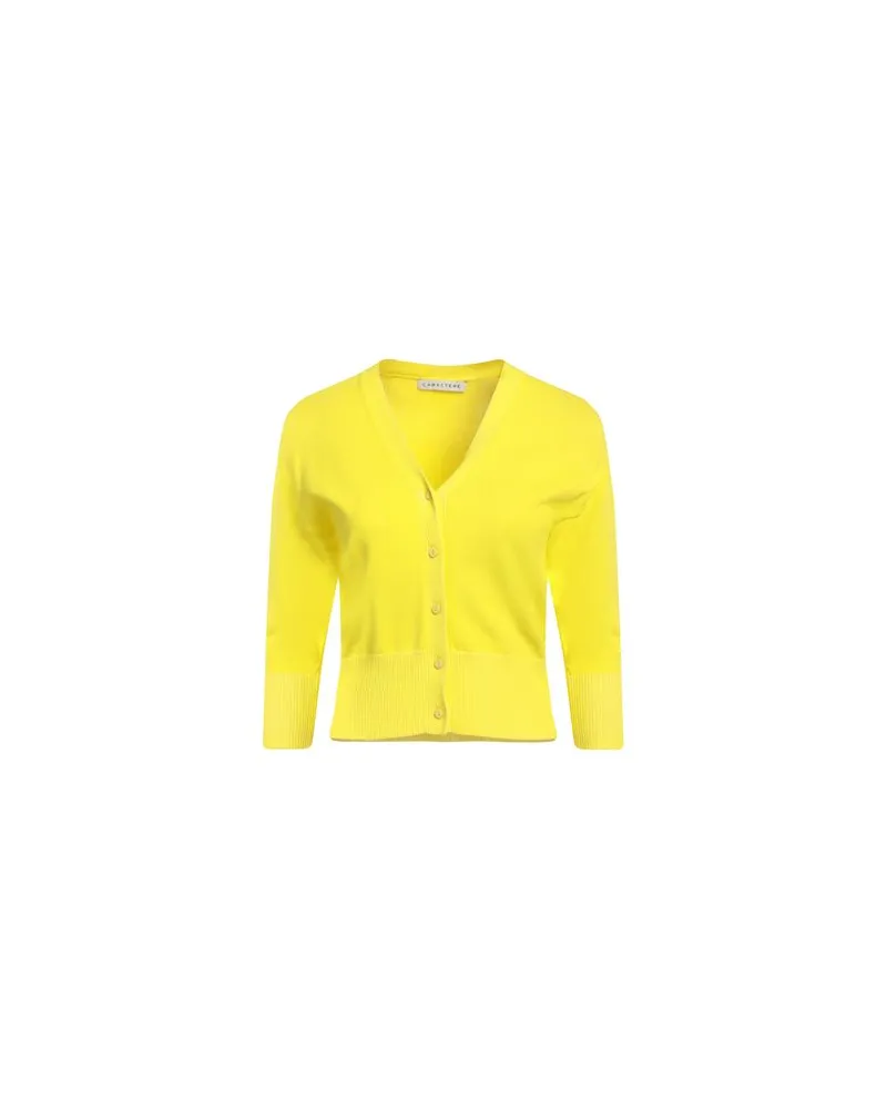 Caractère STRICKWAREN - Strickjackenauf YOOX.COM Gelb