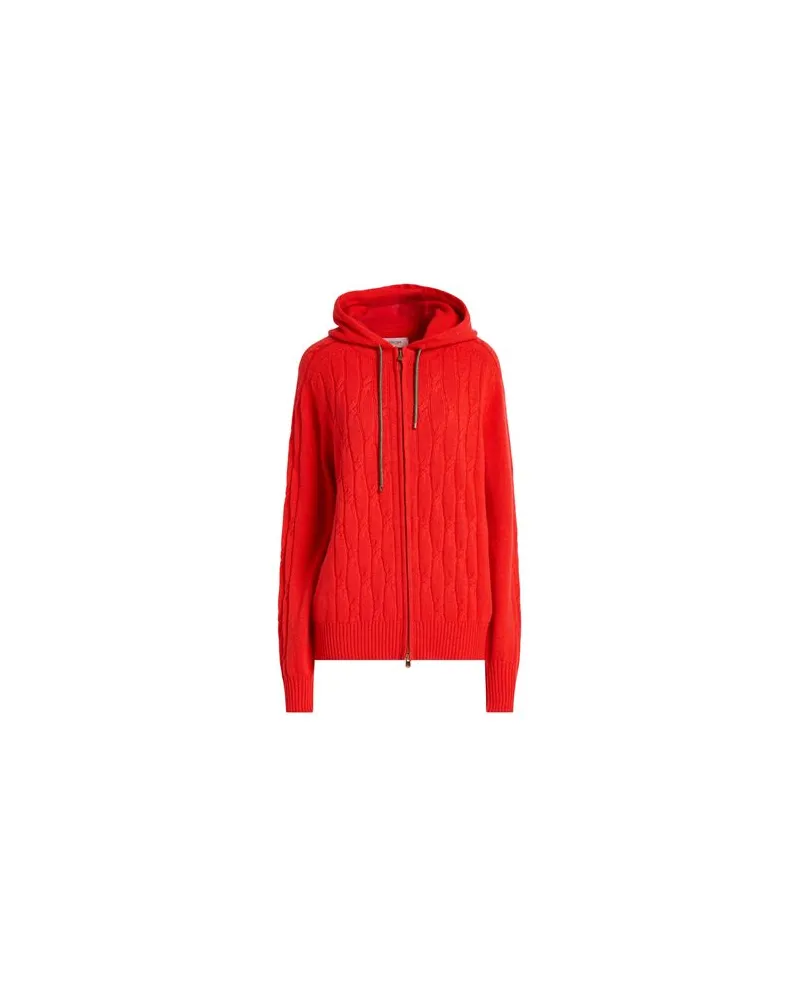 AGNONA STRICKWAREN - Strickjackenauf YOOX.COM Tomatenrot