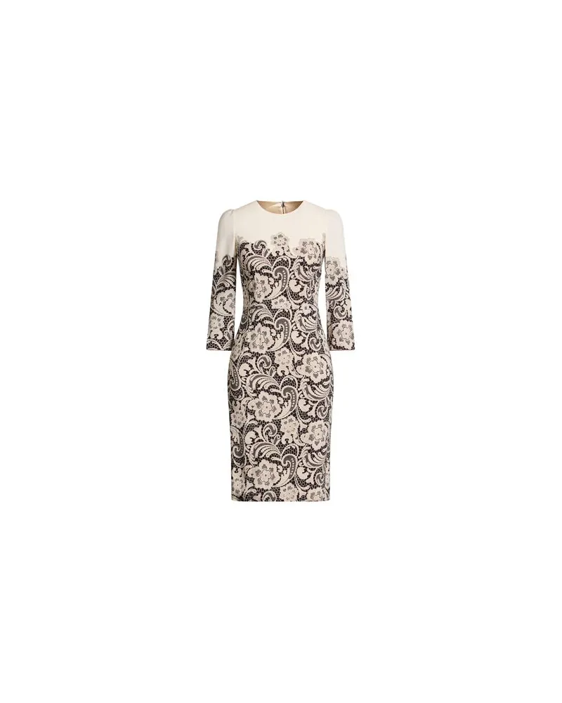 Dolce & Gabbana KLEIDER - Midi-Kleiderauf YOOX.COM Elfenbein