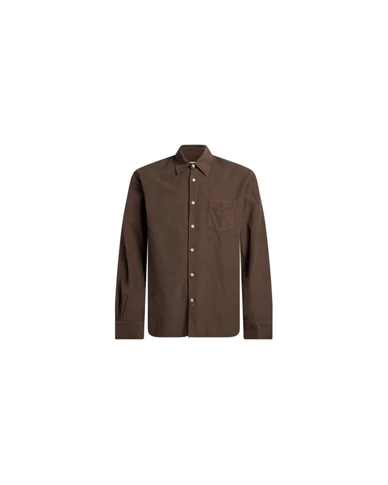 Officine Generale TOPS - Hemdenauf YOOX.COM Dunkelbraun
