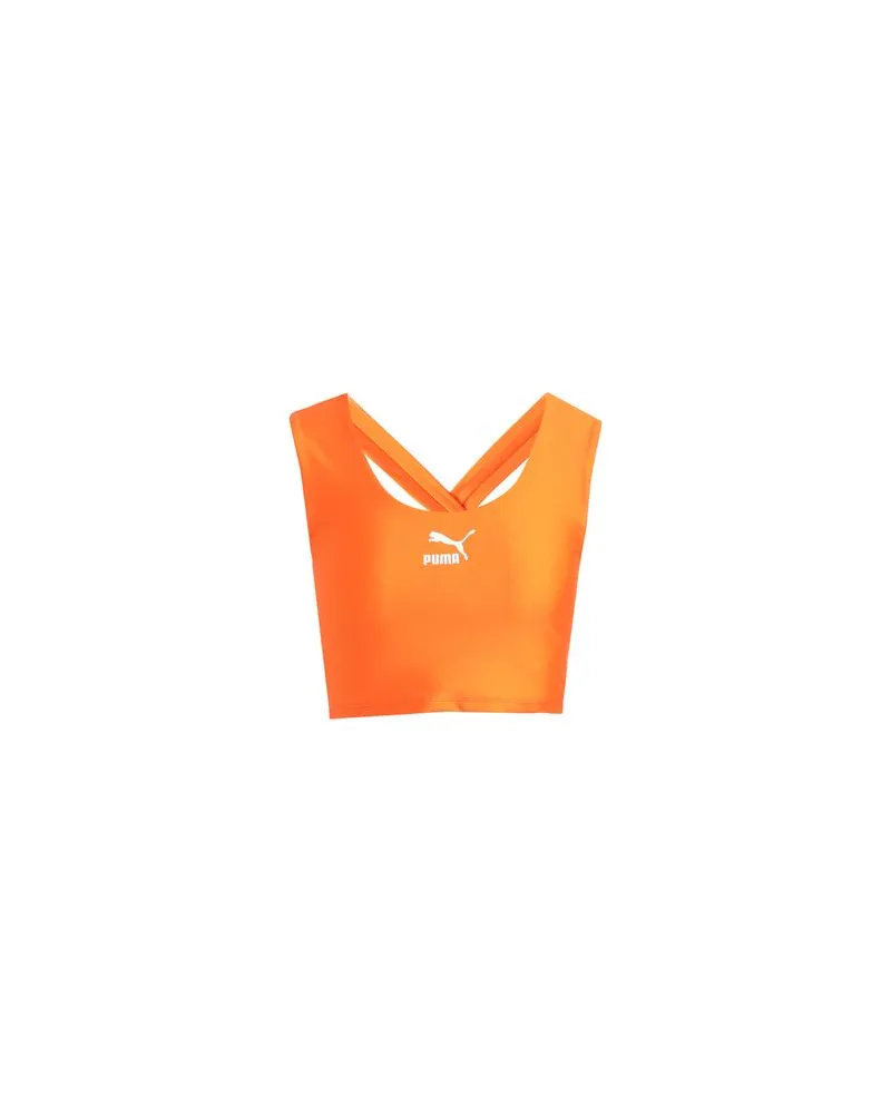 Puma T7 Crop Top - TOPS - Topsauf YOOX.COM Orange