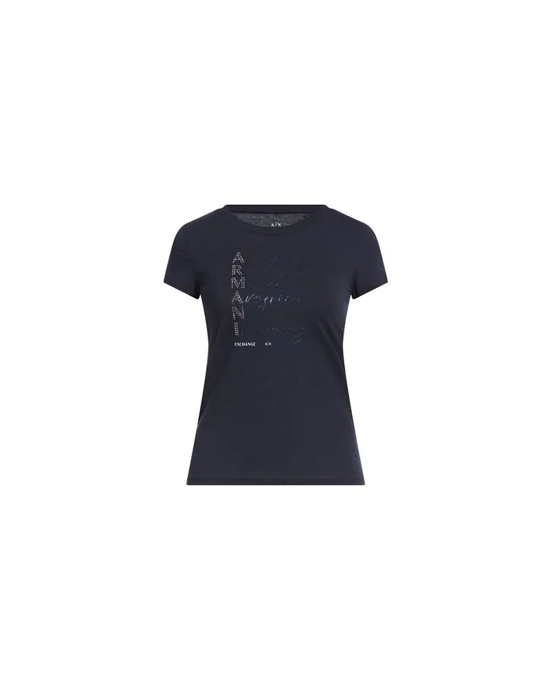 Armani Exchange TOPS - T-shirtsauf YOOX.COM Marineblau