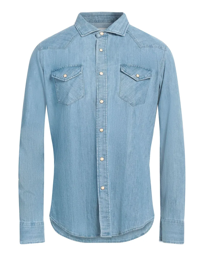 Eleventy Jeanshemd Blau