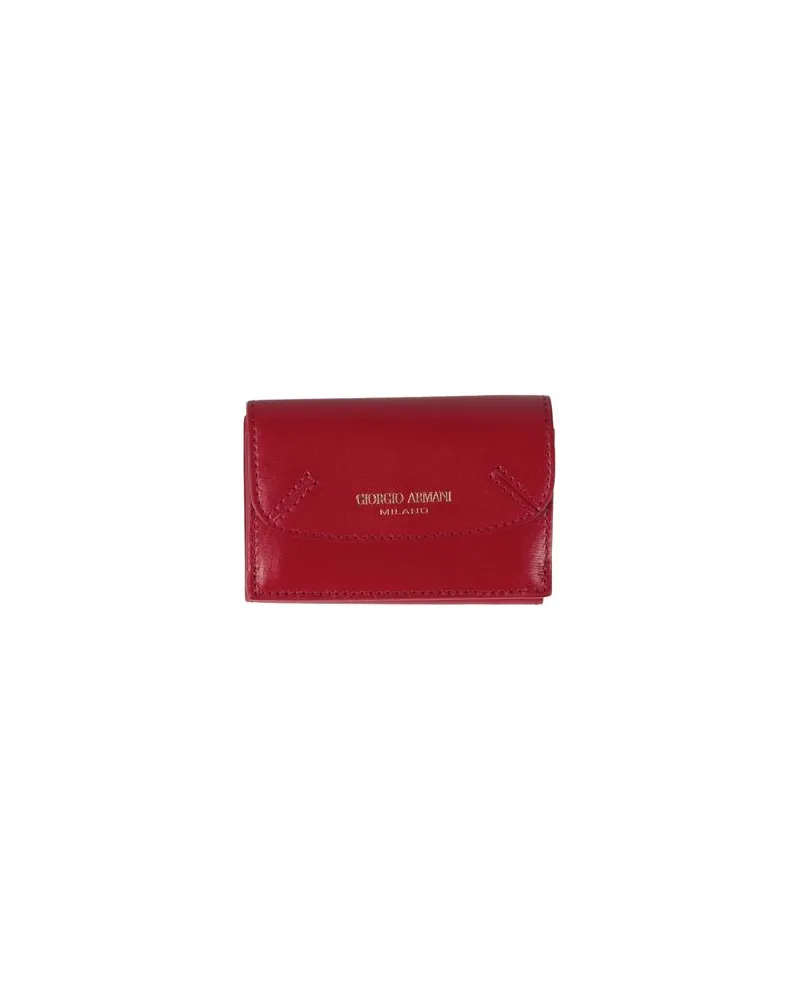 Giorgio Armani Kleinlederwaren - Brieftaschenauf YOOX.COM Rot