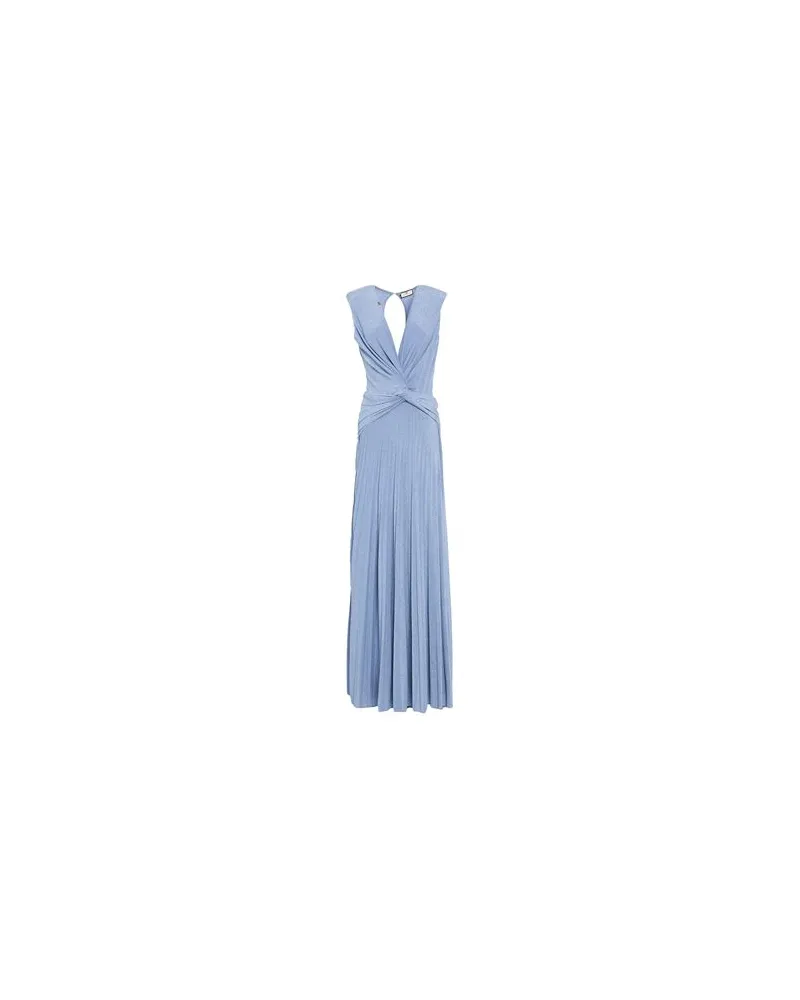 Elisabetta Franchi KLEIDER - Maxi-Kleiderauf YOOX.COM Hellblau