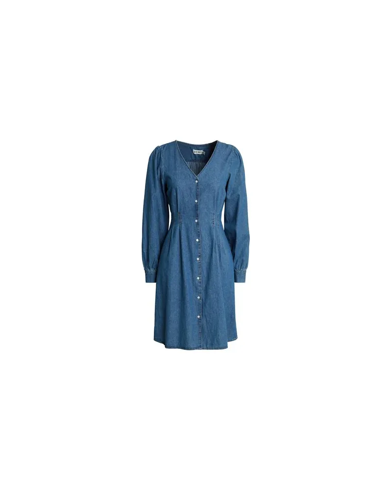 ICHI KLEIDER - Mini-Kleiderauf YOOX.COM Blau