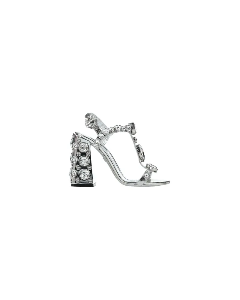 Dolce & Gabbana SCHUHE - Sandalenauf YOOX.COM Silber
