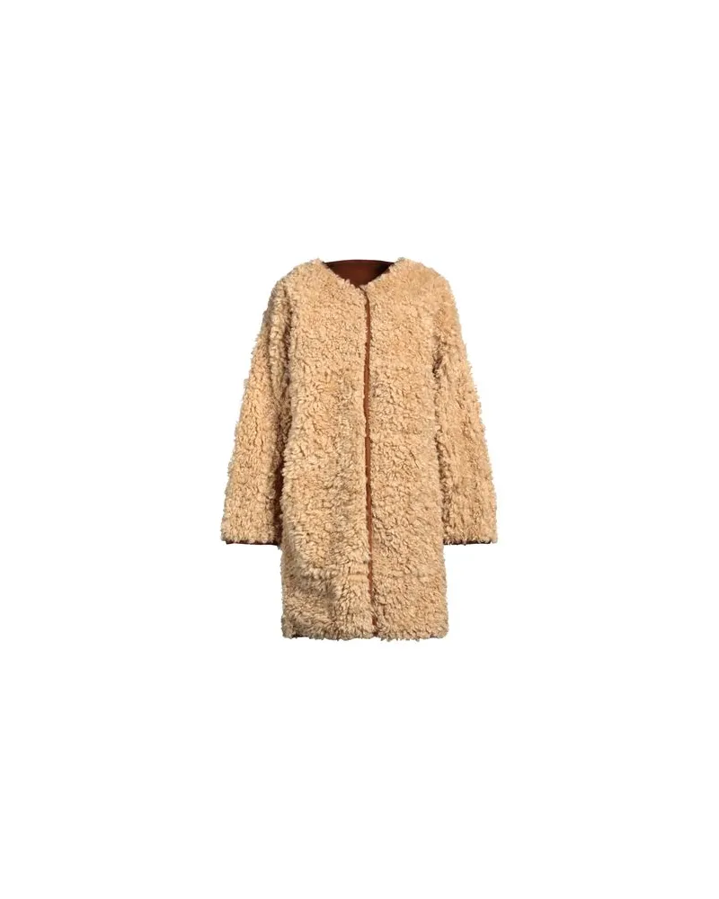 STAND JACKEN & MÄNTEL - Shearling- & Kunstfellauf YOOX.COM Beige