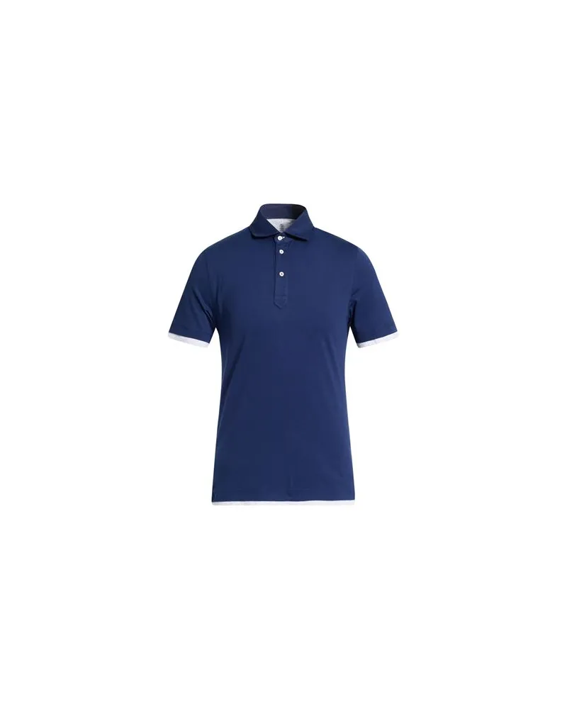Brunello Cucinelli TOPS - Poloshirtsauf YOOX.COM Marineblau