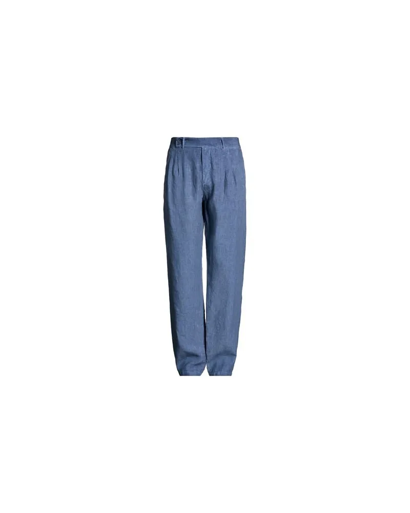 120% Lino HOSEN & RÖCKE - Hosenauf YOOX.COM Marineblau