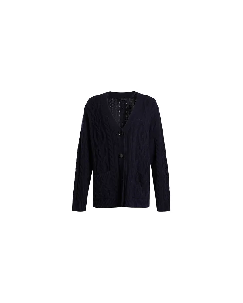 Max Mara STRICKWAREN - Strickjackenauf YOOX.COM Marineblau