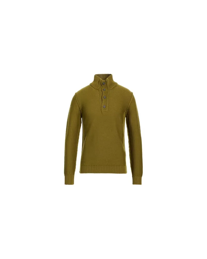 Alpha Studio STRICKWAREN - Rollkragenpulloverauf YOOX.COM Militärgrün