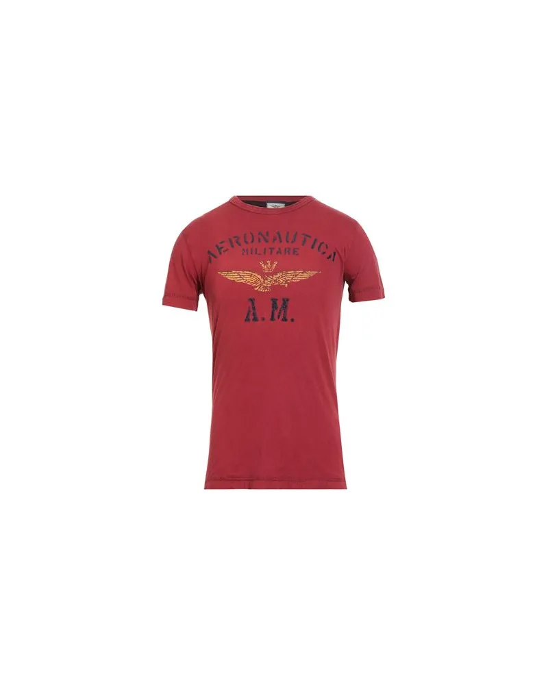 Aeronautica Militare TOPS - T-shirtsauf YOOX.COM Ziegelrot