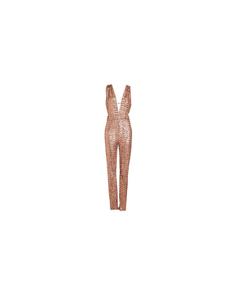 Elisabetta Franchi OVERALLS - Jumpsuitsauf YOOX.COM Roségold