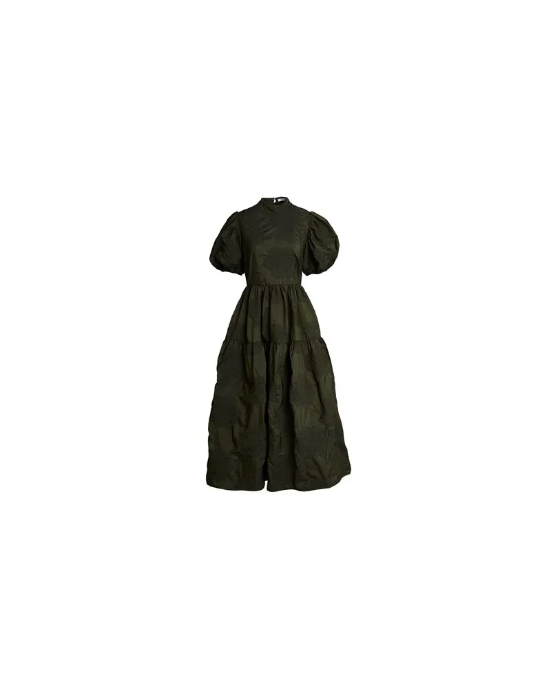 Cecilie Bahnsen KLEIDER - Maxi-Kleiderauf YOOX.COM Dunkelgrün