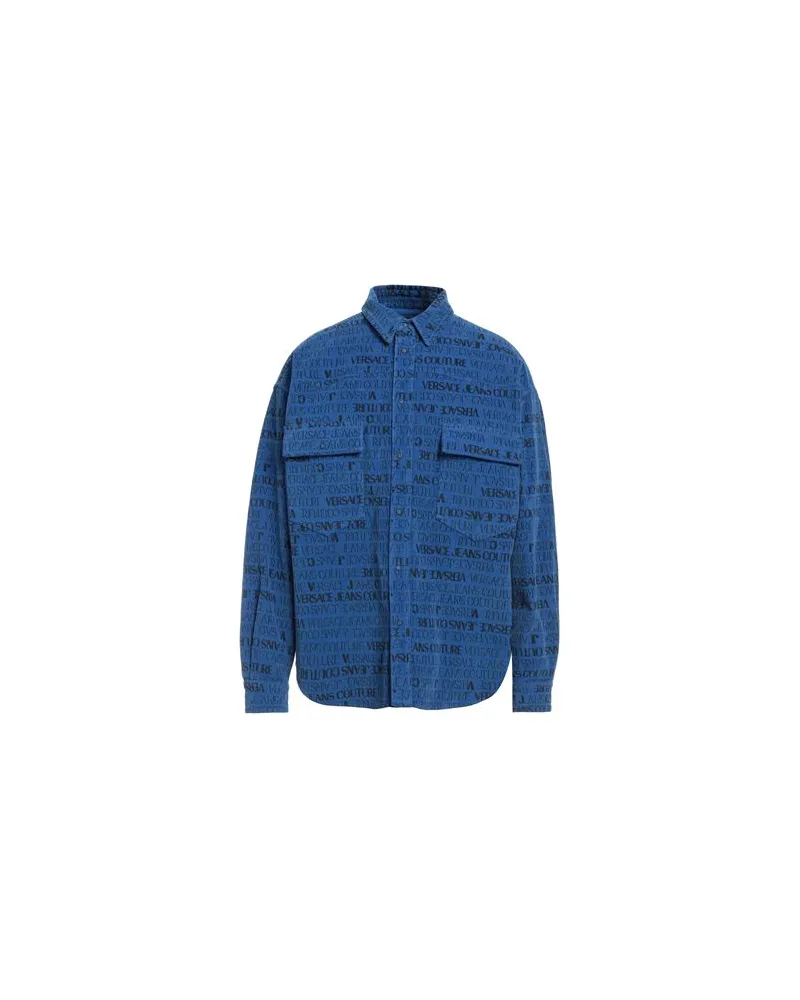 Versace Jeans TOPS - Hemdenauf YOOX.COM Blau