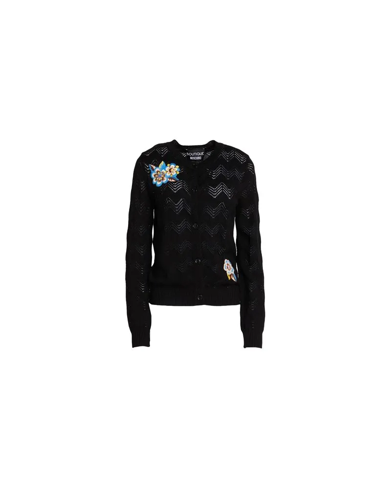 Moschino STRICKWAREN - Strickjackenauf YOOX.COM Schwarz