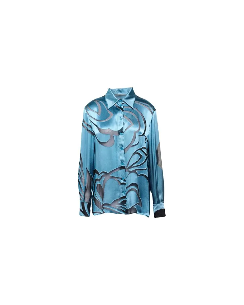 Alberta Ferretti TOPS - Hemdenauf YOOX.COM Hellblau
