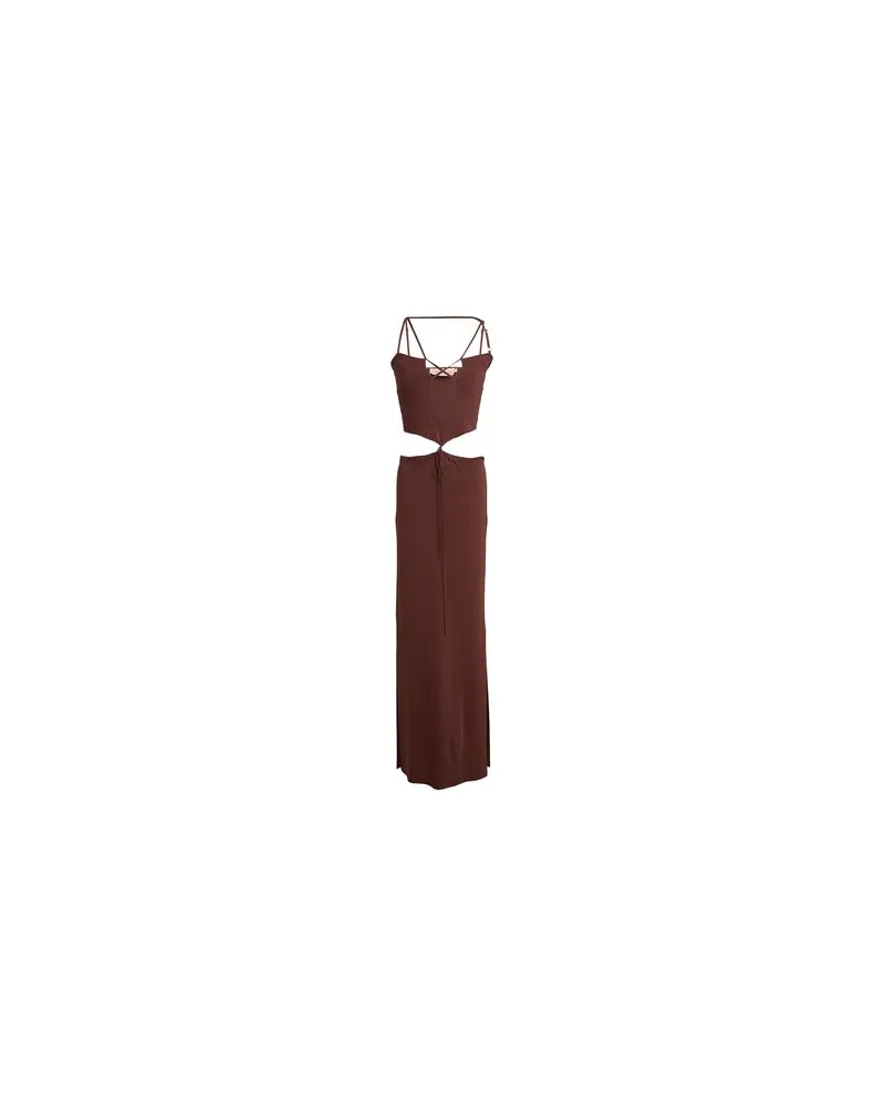 Aya Muse KLEIDER - Maxi-Kleiderauf YOOX.COM Braun