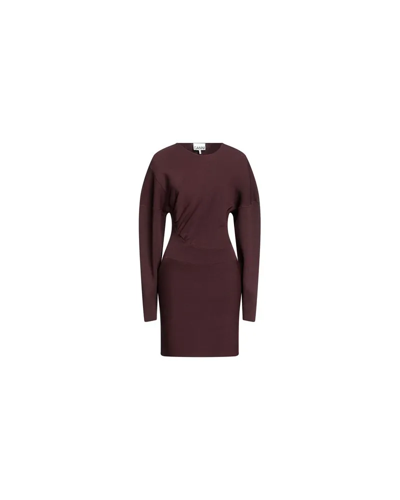 Ganni KLEIDER - Mini-Kleiderauf YOOX.COM Braun